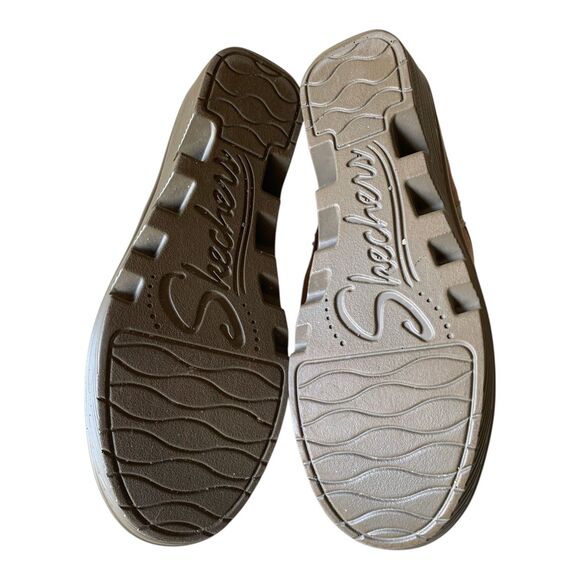 Skechers Sherpa Lined Ankle Boots SZ 11 Women's Mushroom Brown Studded Comfort - Picture 16 of 16